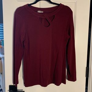 Red long-sleeve